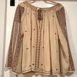 Doen Mystic Top - Cream, Sz L EUC